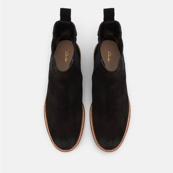 NEW Clarks, Leather Cologne ARL02 Black Suede Boots (26174768) - Picture 3 of 12